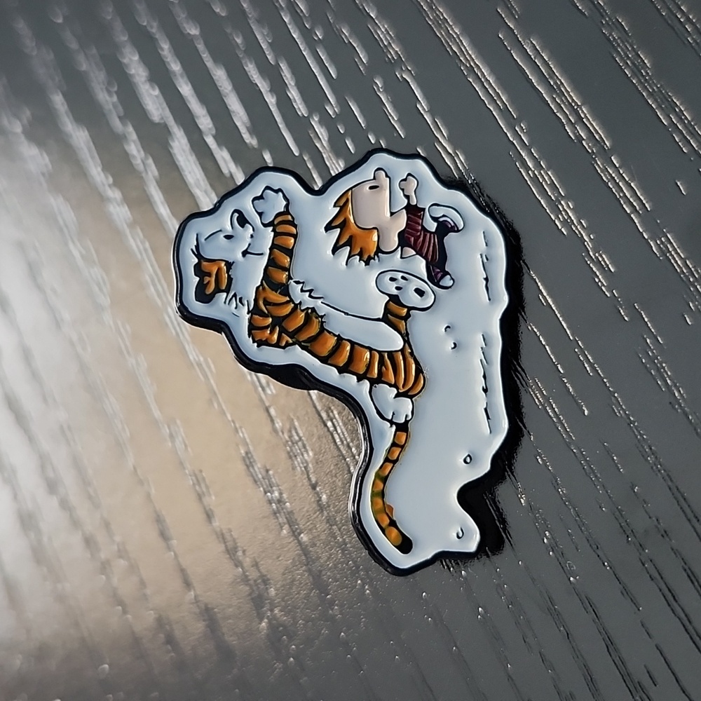 Calvin and Hobbes Comics Enamel Pin